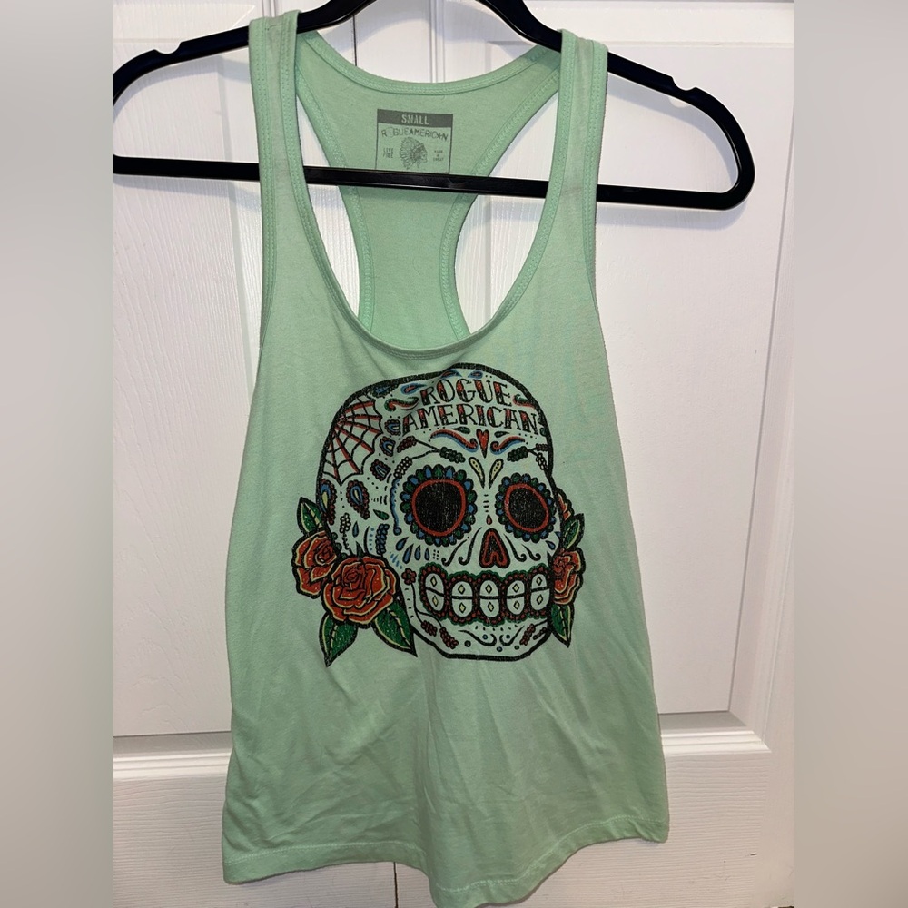 Rogue American Skull Tank Top